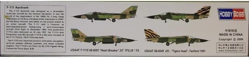 Miniatura 3 de Hobby Boss F-111D/E Aardvark - Kit de construcción de modelo de avión Negro