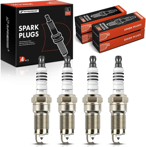 A-Premium Bujías de iridio y platino compatibles con Ford Focus, Escort y Chevrolet Beretta, S10, GMC Sonoma y Buick Century y Isuzu Hombre y
