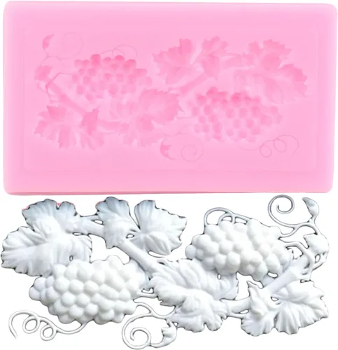 Miniatura 9 de ZiXiang Moldes de silicona para frutas, hojas de uva, molde de fondant para decoración de pasteles, decoración de cupcakes, caramelo de polímero