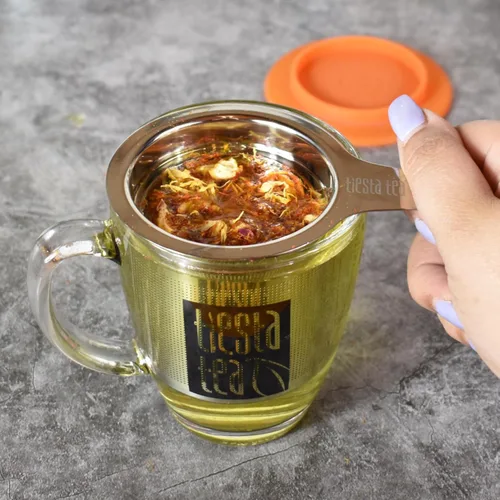 Miniatura 2 de Tiesta Tea Brewbasket Colador de Infusión de Acero Inoxidable para Hojas Sueltas, Colador de Malla Fina Reutilizable para Bebidas Calientes y Frías