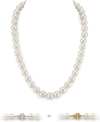 Miniatura 24 de The Pearl Source Real Pearl Necklace for Women with AAA+ Quality Round White Freshwater Genuine Cultured Pearls