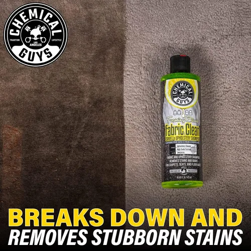 Miniatura 8 de Chemical Guys CWS2031602 Fabric Clean - Champú de espuma cítrica para alfombras y tapicería + eliminador de olores (autos, asientos y tapetes)