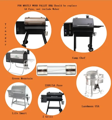 Miniatura 3 de Firsgrill Repuesto de fusible para parrillas Traeger, Pit Boss, Z y parrillas de pellets de madera Weber (5A 250V)