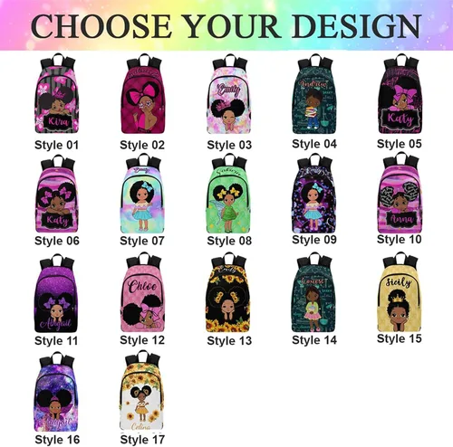 Miniatura 36 de Texto personalizado Elefante desgaste gafas mochila mochila mochila casual Daypack bolsa para mamá niñas, color86-4, Mochilas Daypack