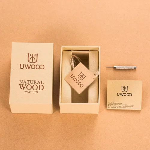 Miniatura 8 de Reloj de Madera para Hombre, Relojes de Madera Hechos a Mano Minimalistas para Mujeres y Hombres, Reloj de Madera Ligero para Hombre, Relojes