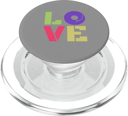 Miniatura 7 de Love 90s Retro Music Turntable PopSockets Adhesive PopGrip