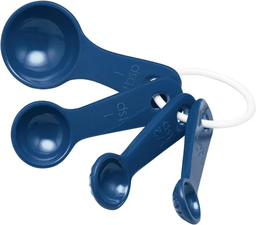 Miniatura 11 de UP ware - Juego de 4 cucharas medidoras de melamina líquida y seca multiusos para el hogar, herramientas esenciales para cocinar y hornear, cucharas