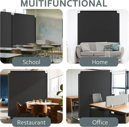 Miniatura 3 de Divisor de habitación para protección de privacidad – Pantalla de privacidad de un solo panel para separación de habitaciones, 75.6 x 60 pulgadas