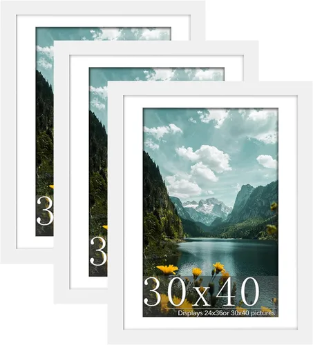 Miniatura 39 de Picrit Paquete de 3 portarretratos de 20 x 20 pulgadas, póster de 16 x 16 pulgadas con paspartú o de 20 x 20 pulgadas sin paspartú para montaje