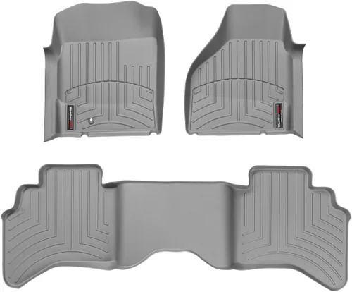 Miniatura 10 de WeatherTech Alfombrillas de Ajuste Personalizado para Dodge Ram Truck 1500, Ram Truck 2500/3500 Quad Cab - 1ª y 2ª Fila (440121-440042), Negro