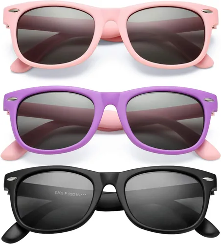 Miniatura 79 de Lentes de sol polarizados de goma elastómero termoplástico (TPEE) flexible, para niñas y niños de 3 a 9 años