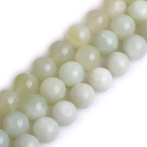 Miniatura 35 de GEM-Inside - Cuentas sueltas de ágata verde con bandas de energía natural, cuentas de energía natural para hacer joyas, 0.315 in, redondas, 15 Ágata