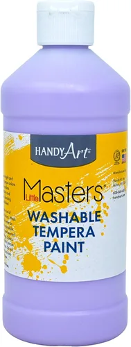 Miniatura 53 de Handy Art Little Masters - Pintura al temple lavable, turquesa, botella de 128 onzas, brillante y mezclable, alta opacidad, colores lavables