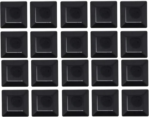 Miniatura 12 de Paquete de 10 tapas de plástico negras para postes de valla de 6 x 6 pulgadas (5 5/8 x 5 5/8) de madera tratada a presión fabricada en Estados Unidos