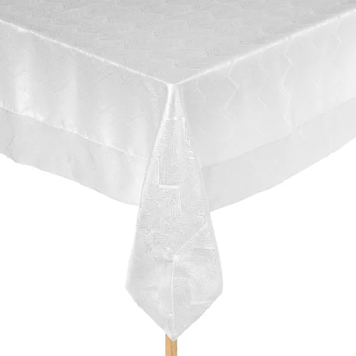 Miniatura 5 de Violet Linen Princess Zig Zag rayas verticales patrón cheurón, jacquard de poliéster, con hilo metálico, crema, 70 x 160 pulgadas, asientos de 14 a