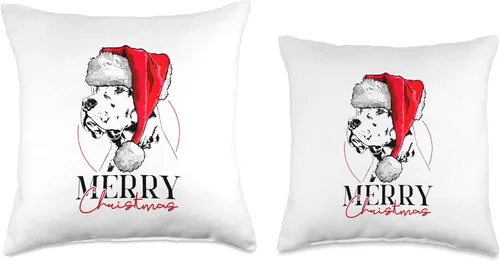 Miniatura 3 de Funny Santa Dogo Argentino Merry Christmas dog mom dog Throw Pillow