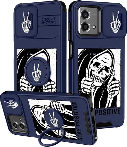 Miniatura 94 de Funermei Funda para Moto G Play 4G 2024 – Funda para teléfono para mujeres y niñas, diseño único de gato y libros, diseño único con funda