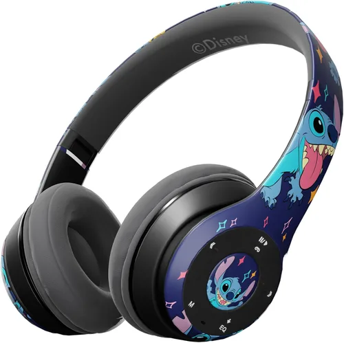 Miniatura 8 de iJoy Disney Lilo & Stitch Expressions - Auriculares Bluetooth plegables inalámbricos con micrófono integrado, diseño de expresiones de puntada