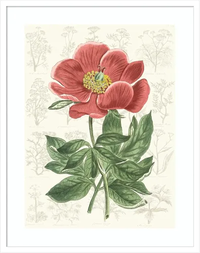 Miniatura 20 de Amanti Art Vision Studio - Lienzo decorativo para pared, 24 x 20 pulgadas, diseño de jardín de flores de peonía, arte de pared de flores, decoración