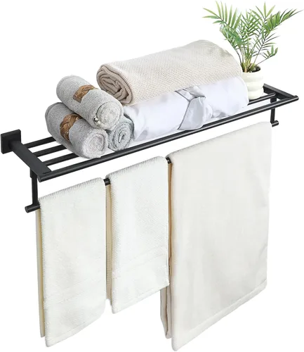 Miniatura 18 de Alise - Toallero de 16 pulgadas para baño, toallero de pared con barras de torre, estante de baño de acero inoxidable SUS 304, soporte de toalla