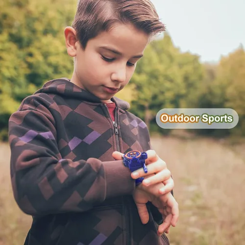 Miniatura 7 de Walkie Talkie recargable para niños, radio bidireccional Walky Talky con linterna, juego para exteriores, interfono, juguete y regalos para niños