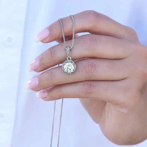 Miniatura 7 de Regalo Para Esposa Mi Alma Gemela Regalo Para Mujer Joya Collar Mensaje Personalizado Para Madre Joyería Para Mamá Regalo Aniversario De Matrimonio