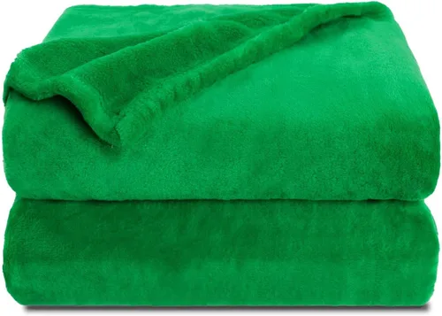 Miniatura 52 de NANPIPER manta decorativa gruesa y ultrasuave de microfelpa, para todas las estaciones, manta peluda de microfibra prémium para sofá y sillón, Coral
