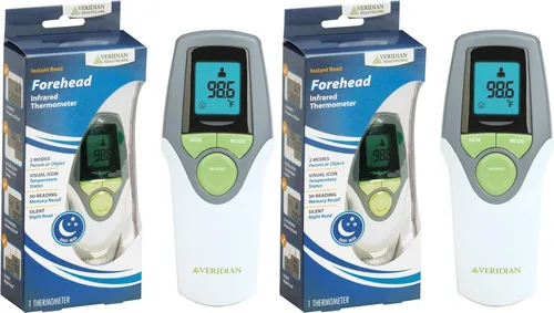 Miniatura 10 de Veridian Healthcare Termómetro infrarrojo Mediciones de frente Lectura de 1 segundo Higiénico sin contacto Cuidado de toda la familia