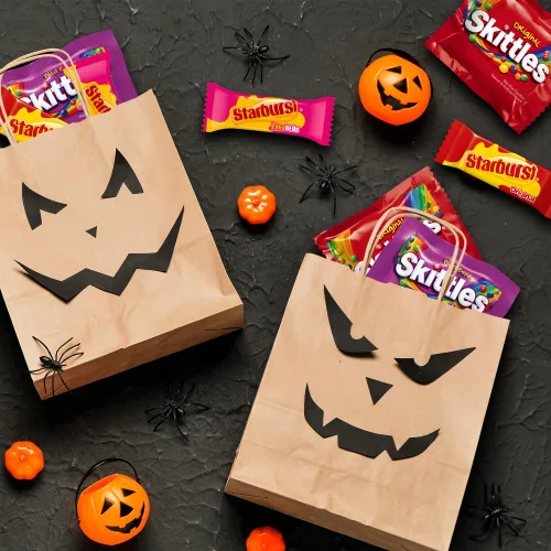 Miniatura 6 de Skittles, Starburst Fun Size Chewy Candy Surtido Variedad, envueltos individualmente, 32.28 onzas, bolsa a granel