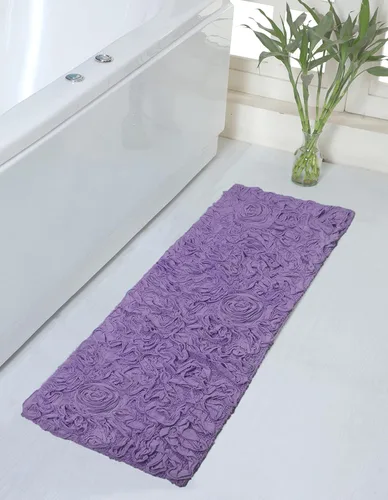 Miniatura 29 de Home Weavers Bell Flower Collection - Tapetes de baño copetudos 100 % algodón, extrasuaves y absorbentes, antideslizantes, lavables a máquina, lino