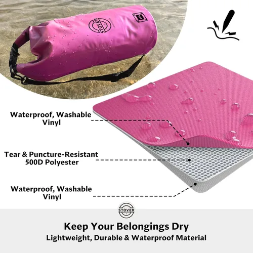 Miniatura 2 de STOVER 5/10/25/30/40/55L Waterproof Dry Bag- Roll-Top Backpack w/Phone Case- Kayaking, Hiking, Camping, Boating- Men/Women
