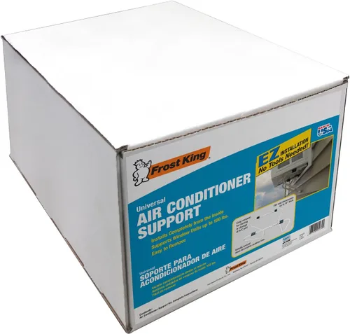 Miniatura 3 de Frost King ACBNT1 No Tools T-Frame Soporte de aire acondicionado, color blanco