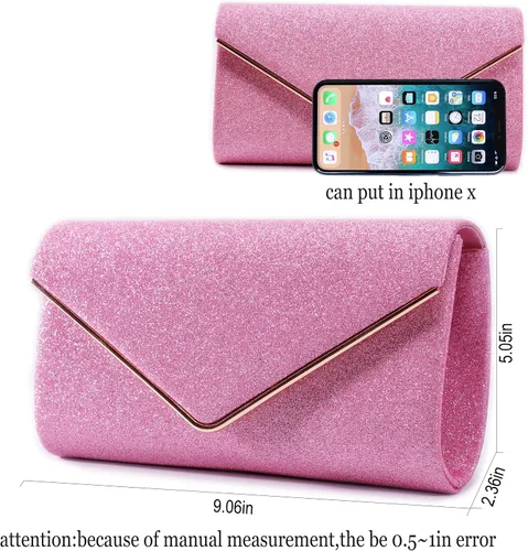 Miniatura 17 de Bolso de noche para mujer, bolso de fiesta brillante para mujer, bolso de fiesta de boda