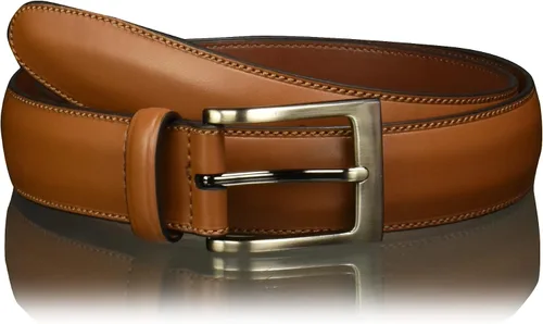 Perry Ellis - Cinturón de cuero Timothy de la colección Portfolio para hombre (Disponible en tallas grandes y altas)