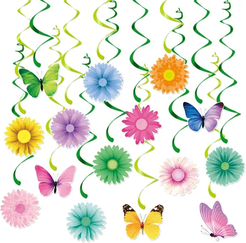 Miniatura 8 de Decoraciones del día de San Patricio, serpentinas de banderines – 20 piezas de trébol verde para el día de San Patricio, decoración de baby shower