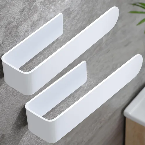 Miniatura 8 de Taozun Toallero de mano/anillo para toalla de mano, barra de toalla de baño autoadhesiva para pegar en la pared, acero inoxidable SUS 304 cepillado