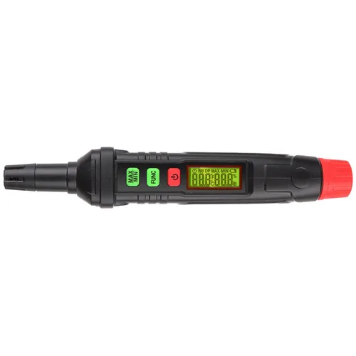Termohigrómetro portátil 4 en 1 Psicrómetro digital Mini Medidor de temperatura y humedad Tipo pluma Invernadero Invernadero Interior Higrómetro con