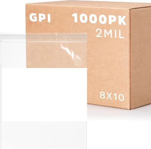 Miniatura 17 de GPI Caja de 1000 bolsas de plástico transparente recerrable con cremallera de 3" x 4" - A granel de 2 mil de grosor, bolsitas de poli fuertes