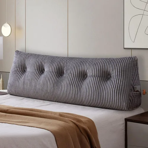 Miniatura 19 de Almohada Grande para Cabecero Almohada de Cuña para Cabecero Almohada de Descanso para Cama Almohada de Lectura Refuerzo Almohada Triangular