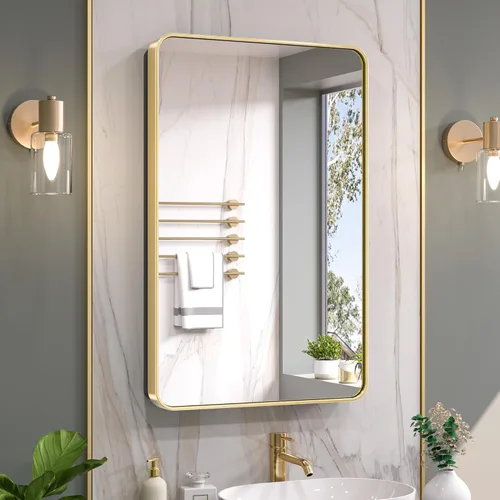 Miniatura 19 de Keonjinn Gabinetes de medicina delgados negros de 15 x 36 pulgadas, botiquín lateral estrecho para baño con espejo, marco de acero inoxidable