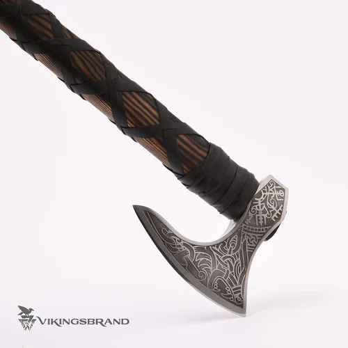 Miniatura 6 de VikingsBrand Hacha de batalla vikinga (Damasco - VB-AX-02)