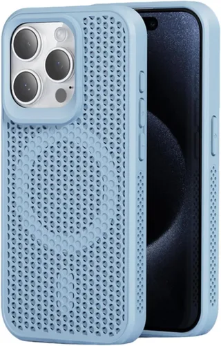 Miniatura 11 de Funda para iPhone 17 Pro Max, [compatible con MagSafe] doble capa de disipación de calor de panal de abeja, funda protectora transpirable y a prueba
