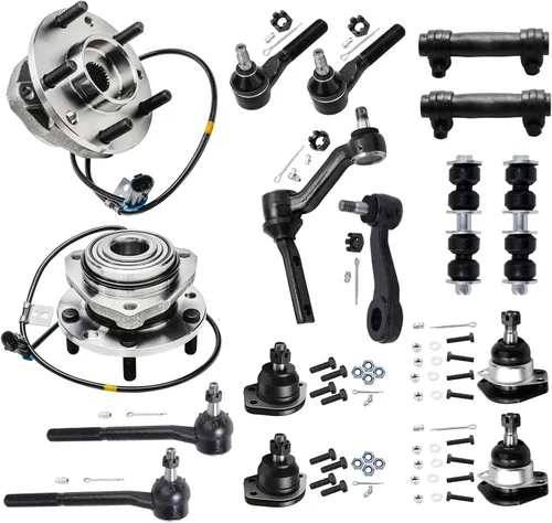 Miniatura 242 de Detroit Axle - Kit de nudillos de dirección delantera izquierda para Ford Edge Lincoln MKX 07-10, cojinete de rueda del lado del conductor, nudillo