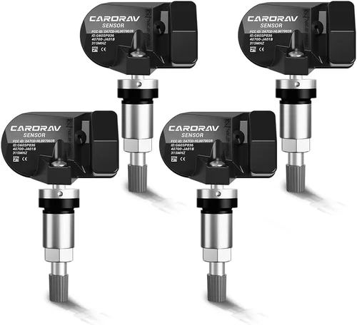 CARORAV Paquete de 4 sensores de sistema de monitoreo de presión de neumáticos TPMS compatibles con Nissan Xterra Altima Versa Pathfinder Infiniti