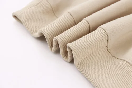 Miniatura 4 de Lauweion - Sudadera básica lisa de ajuste holgado con forro polar, capucha, mangas largas, hombro caído y bolsillo tipo canguro para mujer
