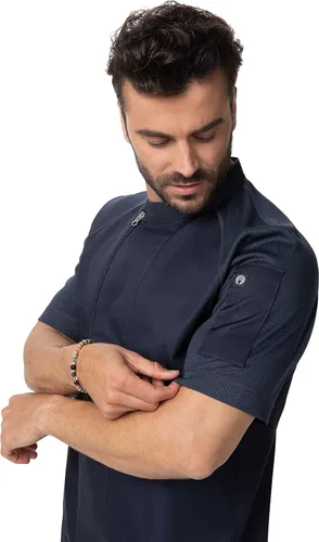 Miniatura 3 de Chef Works Abrigo de chef Varkala para hombre