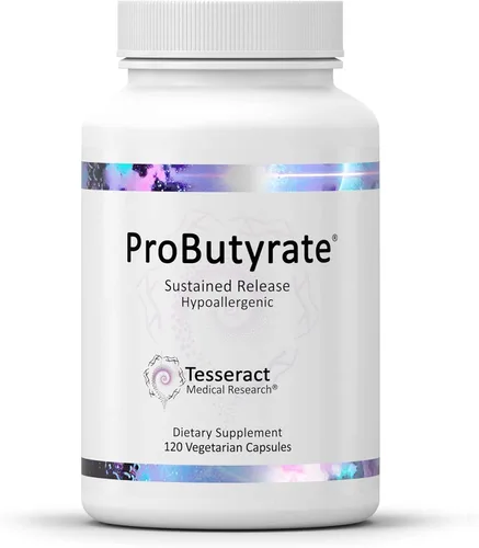 Tesseract Medical Research Ultra Gut and Immune Health Combo, suplemento de salud intestinal complejo de ácido butírico (120 cápsulas) y quercetina,