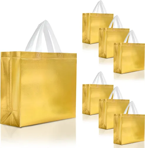Miniatura 52 de Nush Nush - Bolsas de regalo reutilizables azul aguamarina a granel (azul aguamarina - Tamaño mediano - Juego de 30)