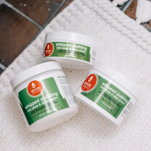 Miniatura 3 de Oyin Handmade Crema hidratante natural rica en pudín batido, manteca de karité, manteca de cacao y miel, hidratante profundo para cabello y piel