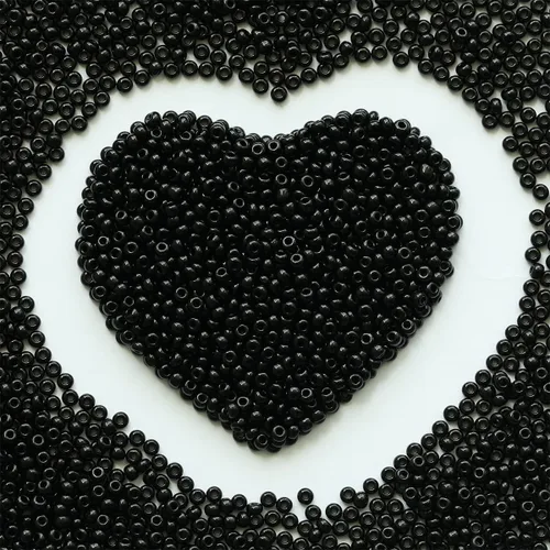 Miniatura 20 de Cuentas de semillas de 3.88 oz, alrededor de 4000 piezas, 0.118 pulgadas 8/0 de cristal negro mate para hacer aretes, pulseras, colgantes, joyas